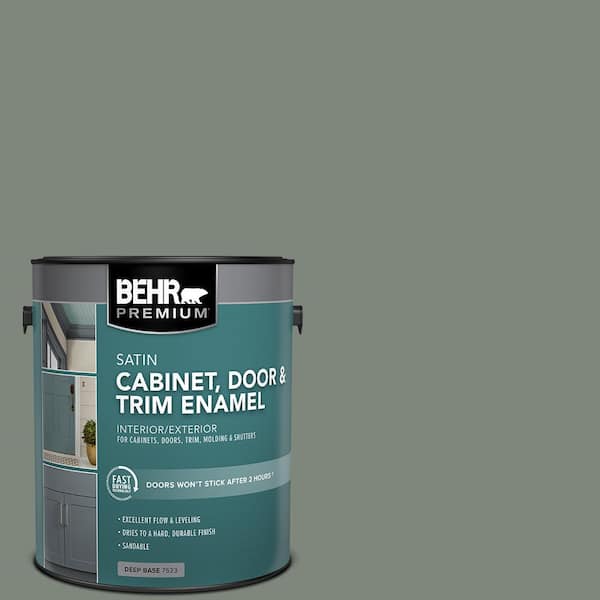 1 gal. #N410-5 Village Green Satin Enamel Interior/Exterior Cabinet, Door & Trim Paint
