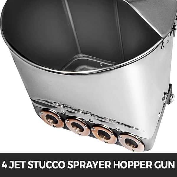 2600W Stucco Sprayer 2600W Cement Stucco Sprayer - 4 Jet Mortar Spray ...