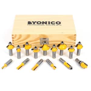 Multi Profile 1/2 in. Shank Carbide Tipped Router Bit Set (15-Piece)