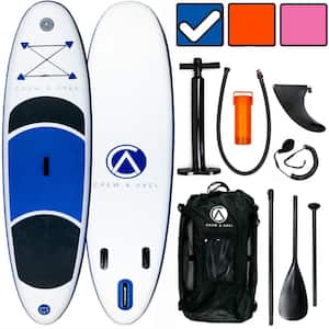 Inflatable Paddle Board Kit - 10 ft. x 33 in. x 6 in. Lightweight (18lb) Orange