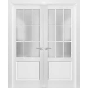 72 in. x 80 in. Single Panel White Finished Pine Wood Interior Door Slab
