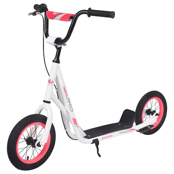 Tatayosi Youth Scooter Kick Scooter for Kids 6+, White