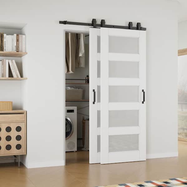 CALHOME 30 in. x 96 in. White Stained Pine Wood Modern