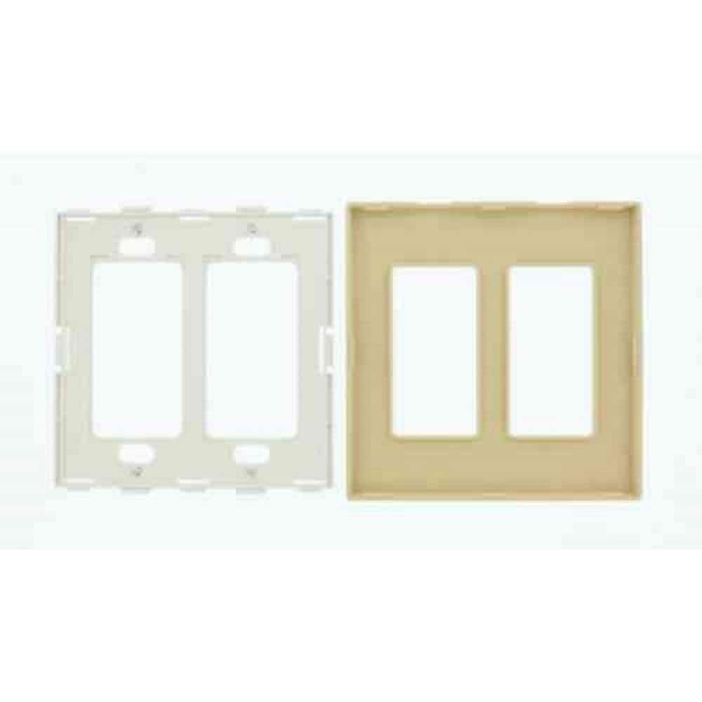 2-Gang Ivory Decora/Rocker Polycarbonate Standard Screwless Wall Plate (1-Pack) 80309-SI price history on PriceWatchPro