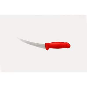 NIREY 6 in. Stainless Steel HCR 56 Flexy Boning Knife with Red Handle