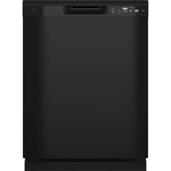 GE 24 in. Built-In Tall Tub Front Control Black Dishwasher with Sanitize, Dry Boost, 55 dBA