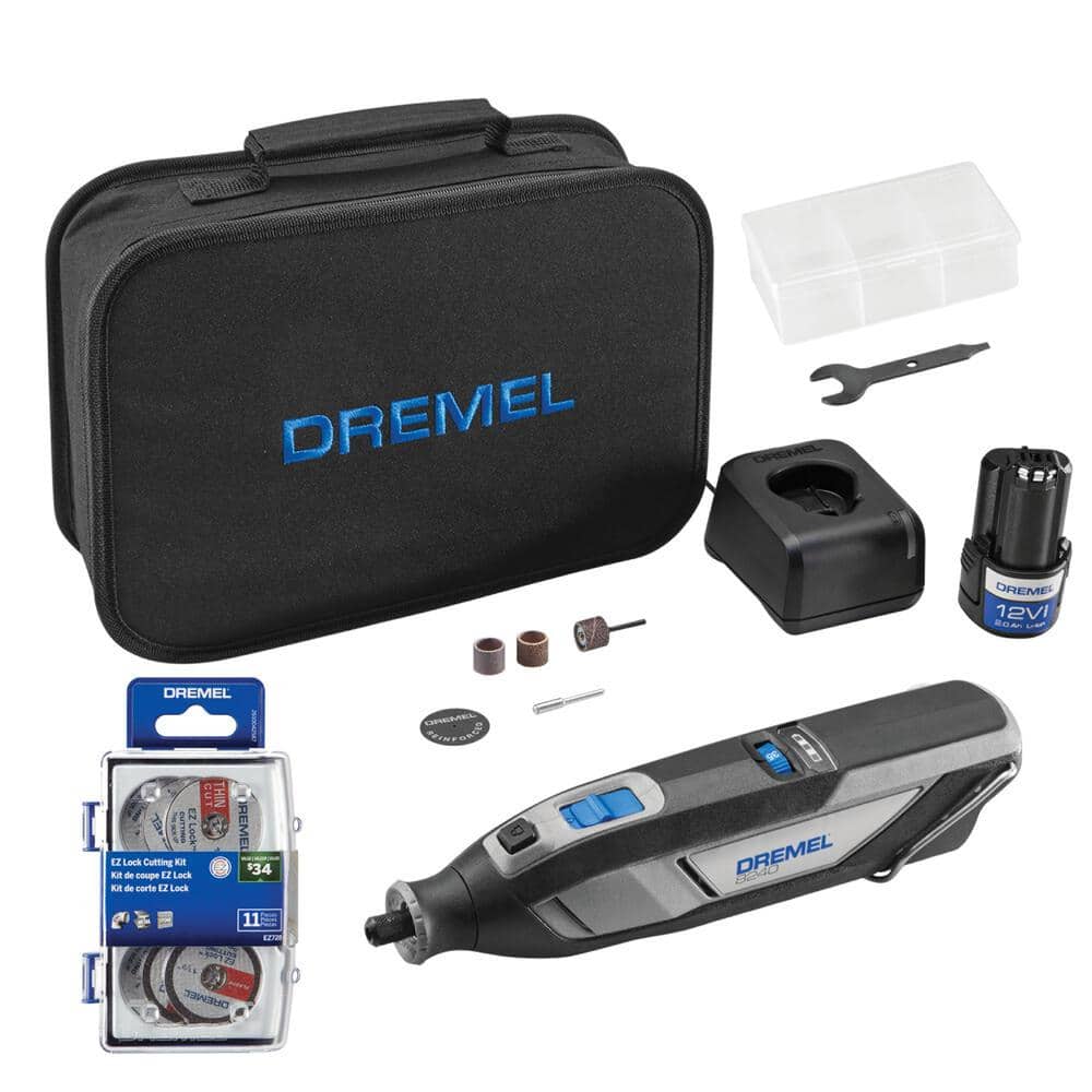 DREMEL 8250 Cordless Brushless Rotary Tool Kit 12-volt 3-Amp