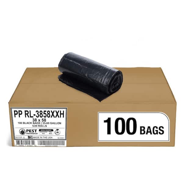Nature Saver Black Low-density Recycled Can Liners - Medium Size - 33 gal Capacity - 33