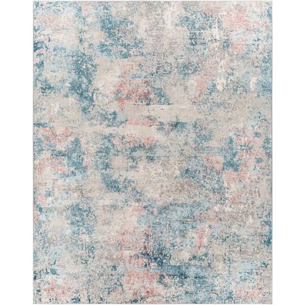 Livabliss Ackerman Light Gray/Multi 8 ft. x 10 ft. Indoor Area Rug