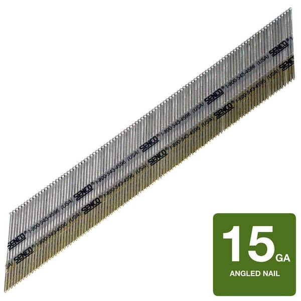 Senco 2in. x 15-Gauge Bright Basic Angled Taped Finish Nail (4000 per Box)