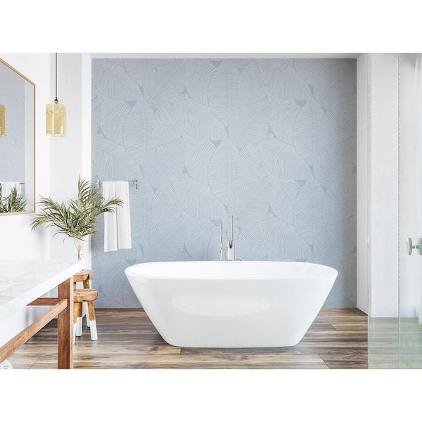 Blue Skies Summer Magnolia Vinyl Peel and Stick Wallpaper Roll 40.5 sq. ft.