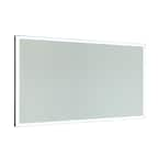 Vanity Art 39.5 in. W x 28.5 in. H Frameless Rectangular LED Light Bathroom  Vanity Mirror in Clear VA52 - The Home Depot