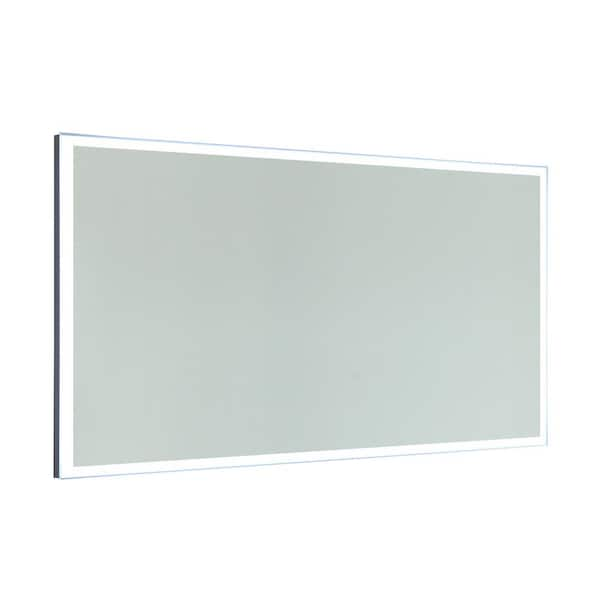 Vanity Art 48 in. W x 28 in. H Frameless Rectangular LED Light Bathroom ...