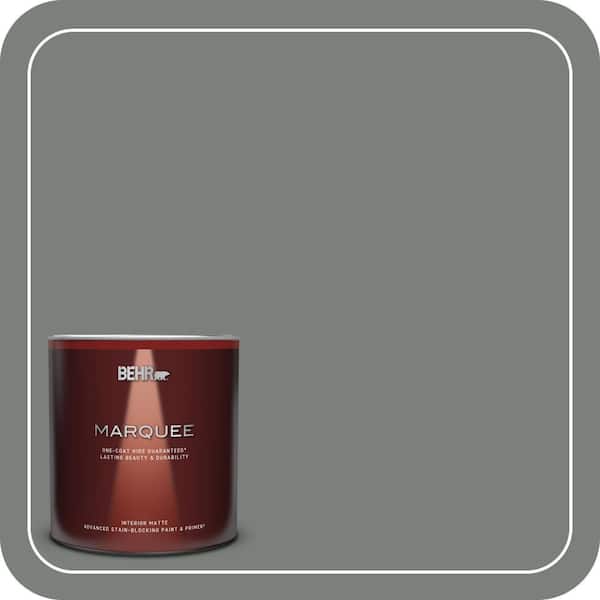BEHR MARQUEE 1 qt. #MQ6-20 Coastal Storm One-Coat Hide Matte Interior Paint & Primer