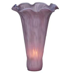 Pond Lily 5 in Lavender Colorful Glass Cone Shade