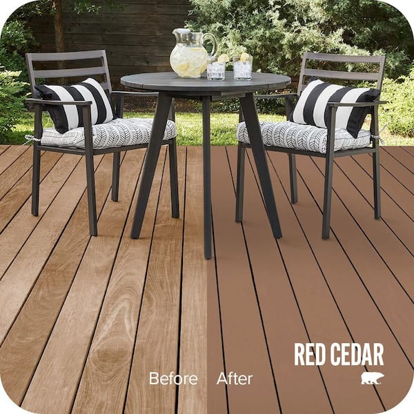 5 gal. #SC-152 Red Cedar Solid Color Waterproofing Exterior Wood Stain and Sealer