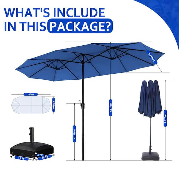 Have a question about SUNRINX 13 ft. Market Double-Sided