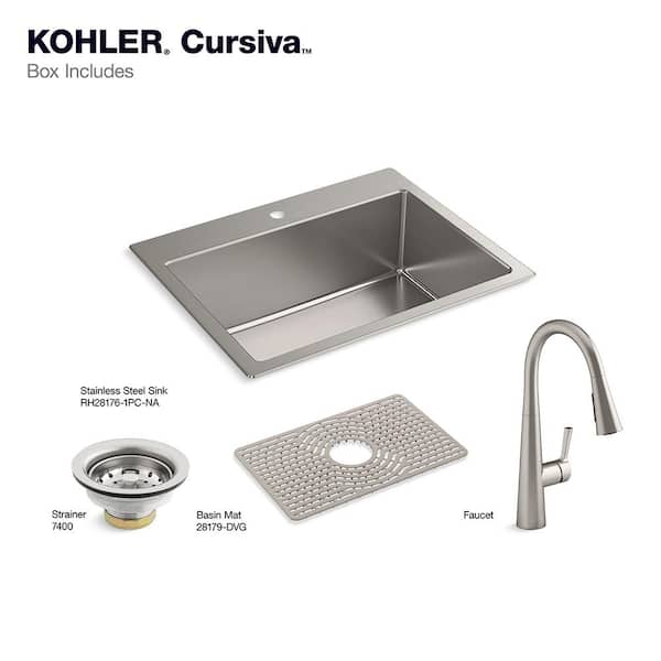 Kohler K-28178-DVG Cursiva Silicone Sink Mat
