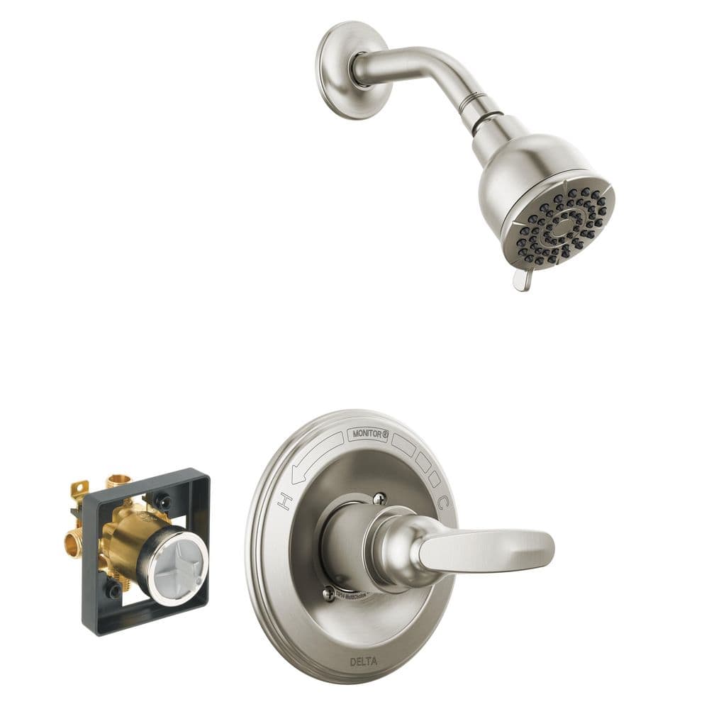 Foundations Single Handle 1-Spray Shower Faucet 1.75 GPM with Pressure Balance in Stainless price history on PriceWatchPro