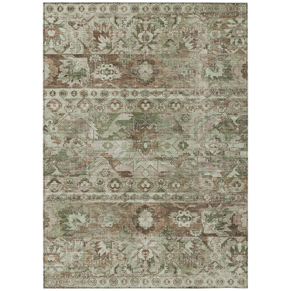 Chantille Machine Washable Indoor/Outdoor Abstract ACN2638 Sage 5 ft. x 7 ft. 6 in. Area Rug price history on PriceWatchPro