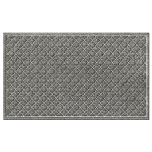 Waterhog Cordova 34 in. x 52 in. PET Polyester Indoor Outdoor Mat Medium Gray