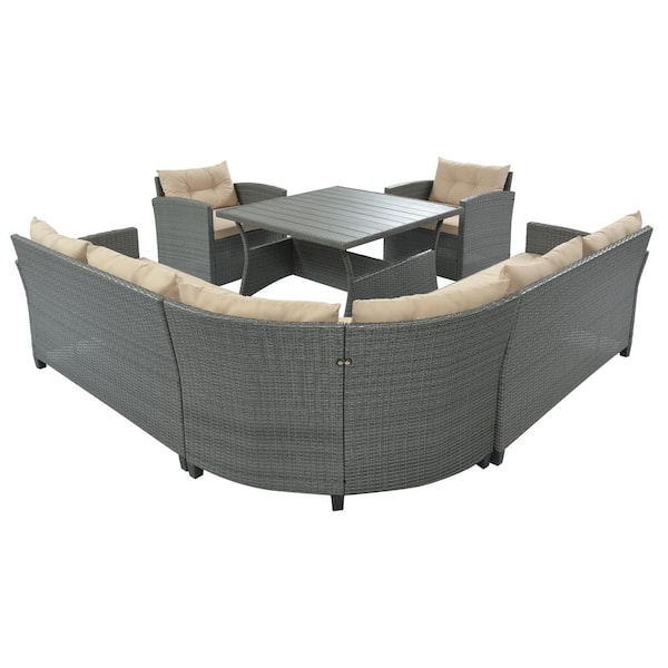 maze rattan dallas sofa dining set