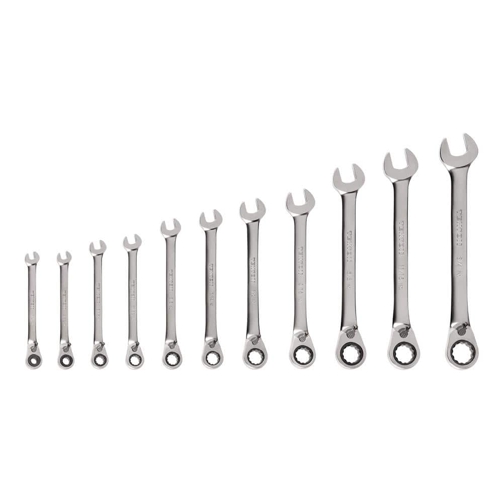 TEKTON 11-Piece (1/4-3/4 in.) Reversible 12-Point Ratcheting ...