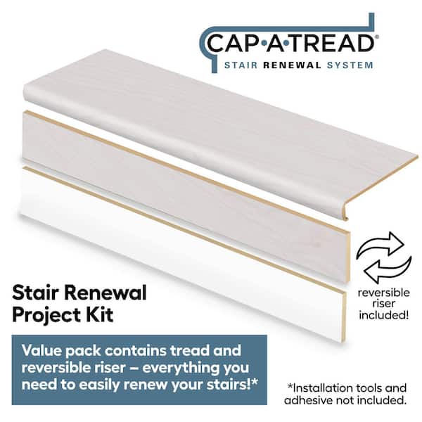 Cap A Tread Driftwood Beach 47 in. L x 12.15 in. W x 2.28 in. T