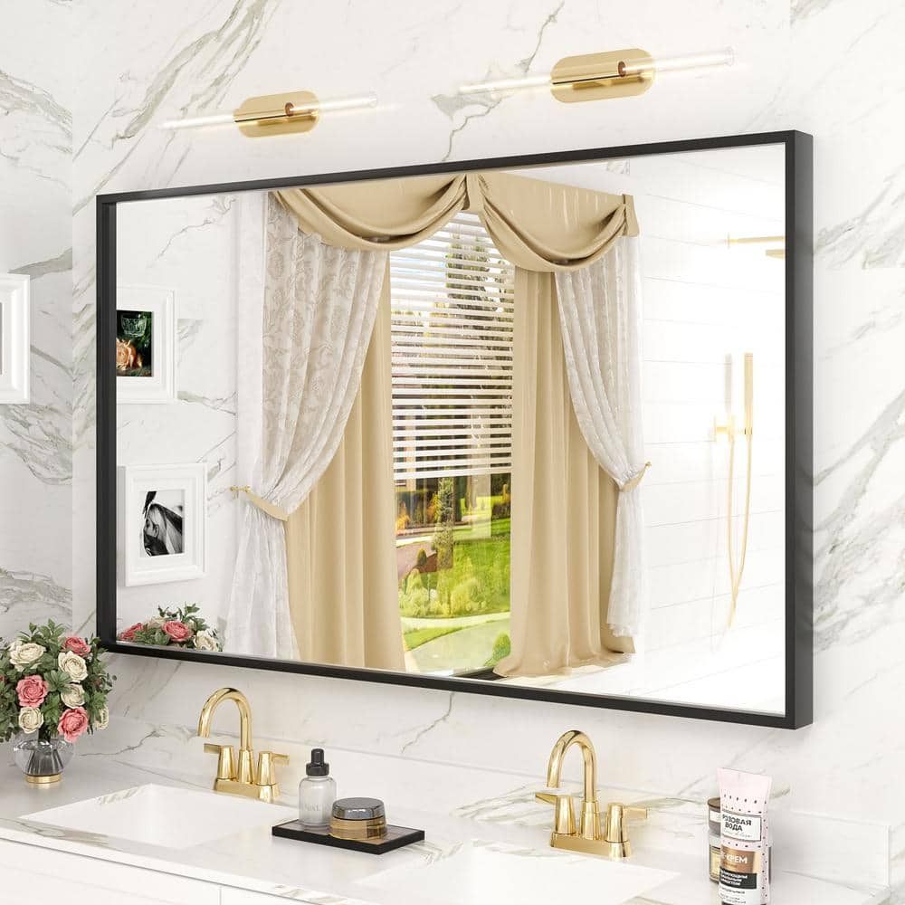Apmir 48 in. W x 30 in. H Rectangular Aluminum Alloy Framed and ...