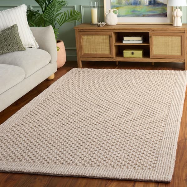 Natura 4 ft. x 6 ft. Ivory Pebble Area Rug