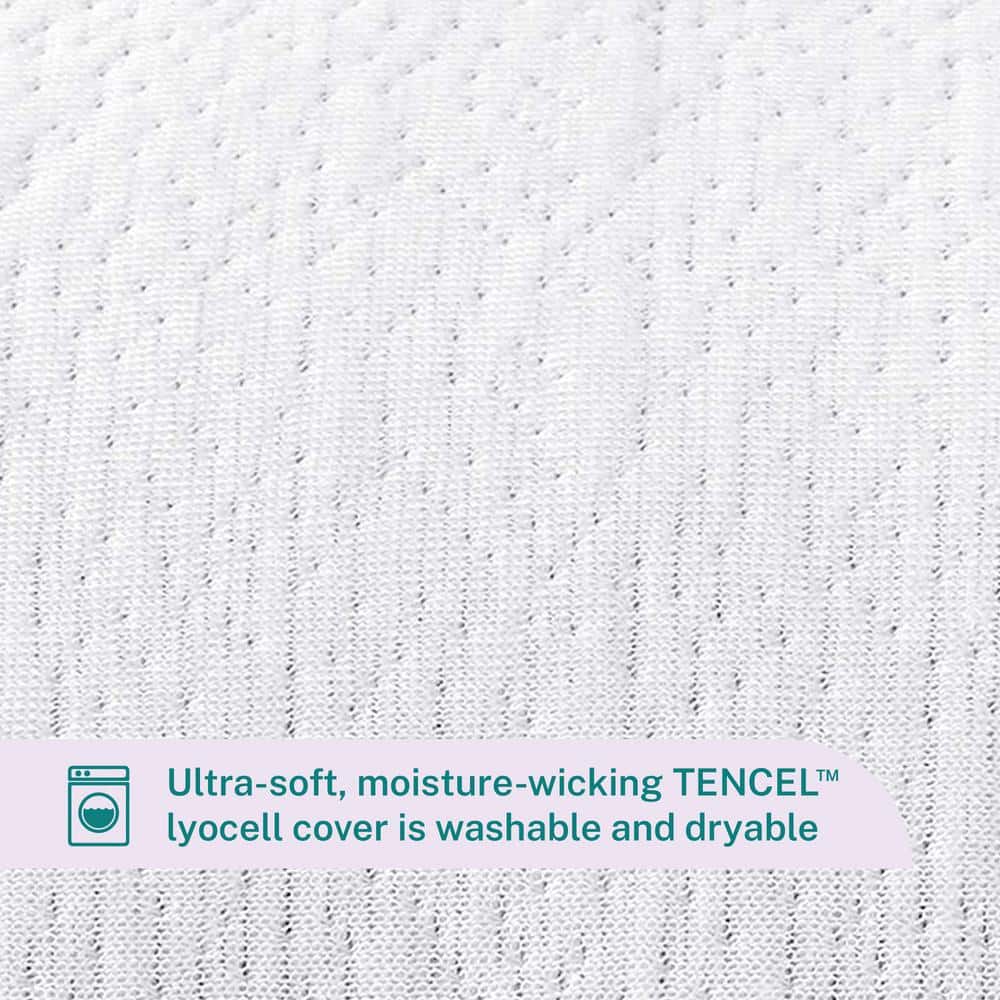 King Size White Gel Memory Foam Pillow with Tencel Cover