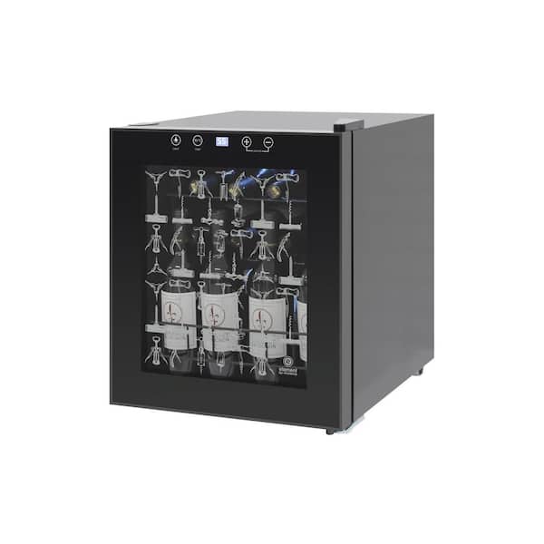 Element Single Zone 15-Bottle Free Standing Wine Cooler in Black