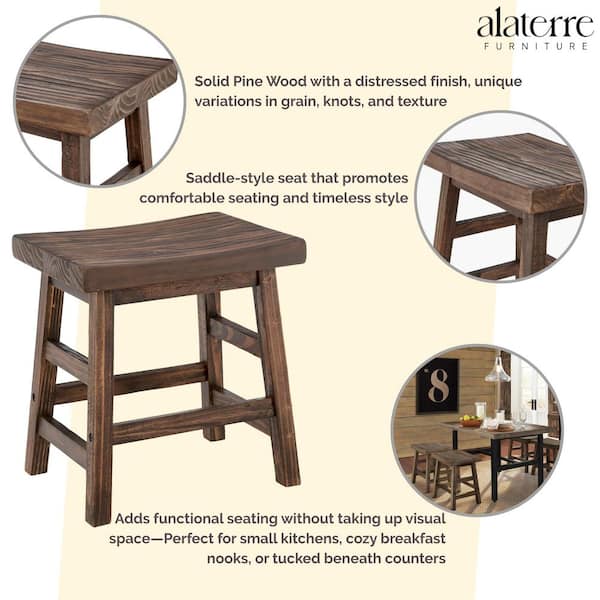 Pamono Pine Bar Stools For Sale Alaterre Furniture Pomona 20 H