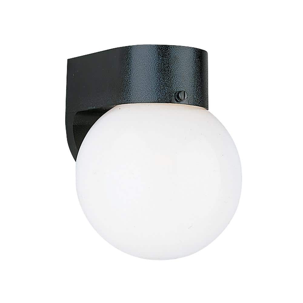 Outdoor Wall 1-Light Smooth White Outdoor Wall Lantern Sconce price history on PriceWatchPro