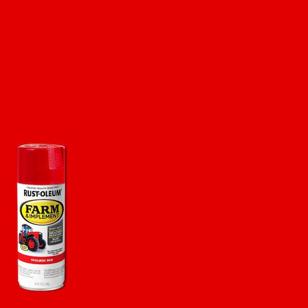 Rust-Oleum 12 oz. Farm & Implement Toolbox Red Enamel Spray Paint (6-Pack)