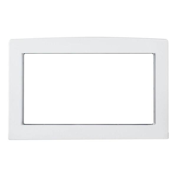 GE Deluxe 30 in. Built-In Microwave Trim Kit in White