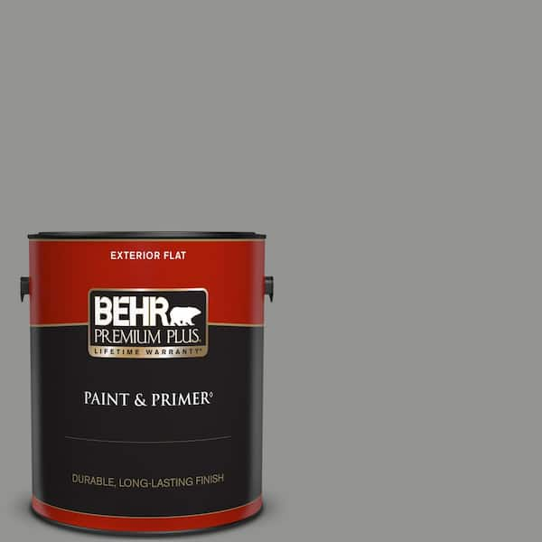 BEHR PREMIUM PLUS 1 gal. #780F-5 Anonymous Flat Exterior Paint & Primer