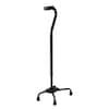 Adjustable Quad Cane for Right or Left Hand Use, Large Base, Rose