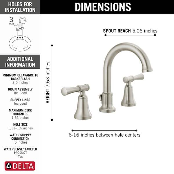 Delta deals Chamberlain Bathroom Faucet Spotshield 35747LF-SP