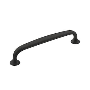 Renown 5-1/16 in. (128mm) Traditional Matte Black Arch Cabinet Pull