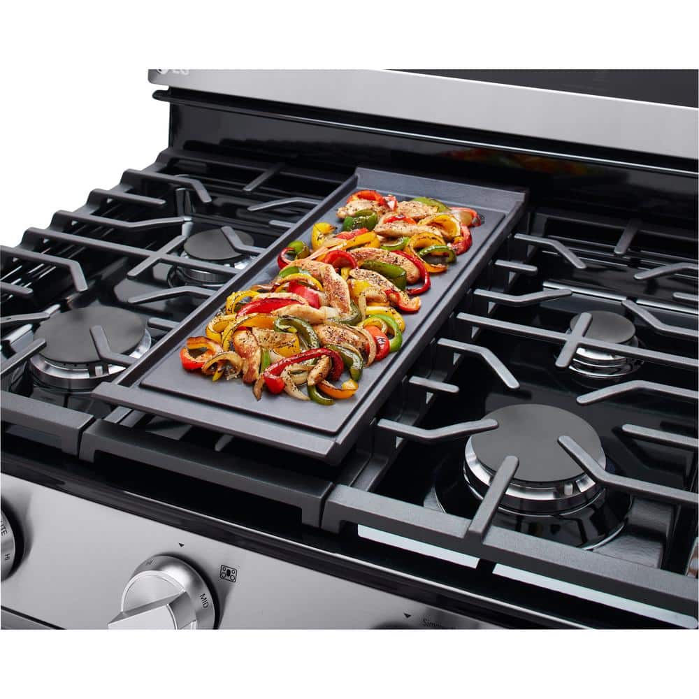 30" Stainless Steel Smart Freestanding Gas Range with Air Fry