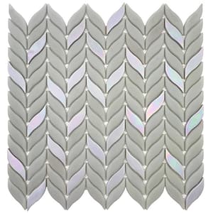 Alabaster Flint Gray 11.6 in. x 12.1 in. Recycled Glass Floor and Wall Mosaic Tile(9.75 sq. ft.) (10-Pack)