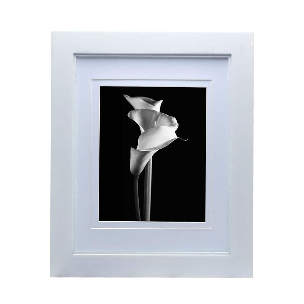 Mikasa 14 in .x 17 in. Glossy White MDF Portrait Frame, for 8 x 10