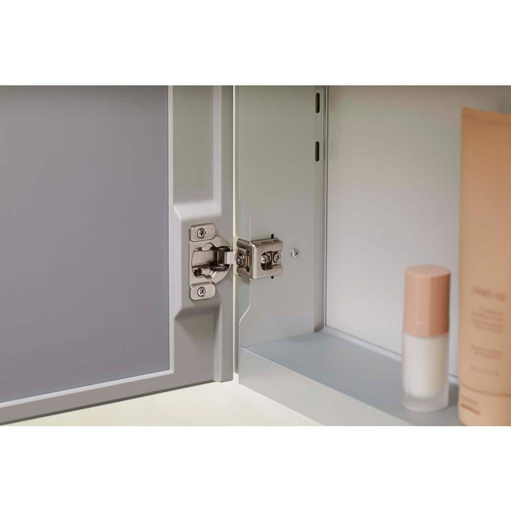 Embark 30" x 26" Anodized Aluminum Dual Swing Medicine Cabinet