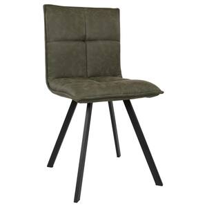 Wesley Olive Green Faux Leather Dining Chair
