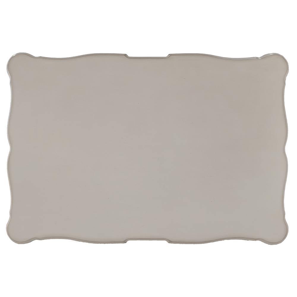 Dresden 57" Bone White Wood Coffee Table with Storage Drawers