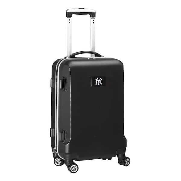 Denco MLB New York Yankees Black 21 in. Carry-On Hardcase Spinner Suitcase