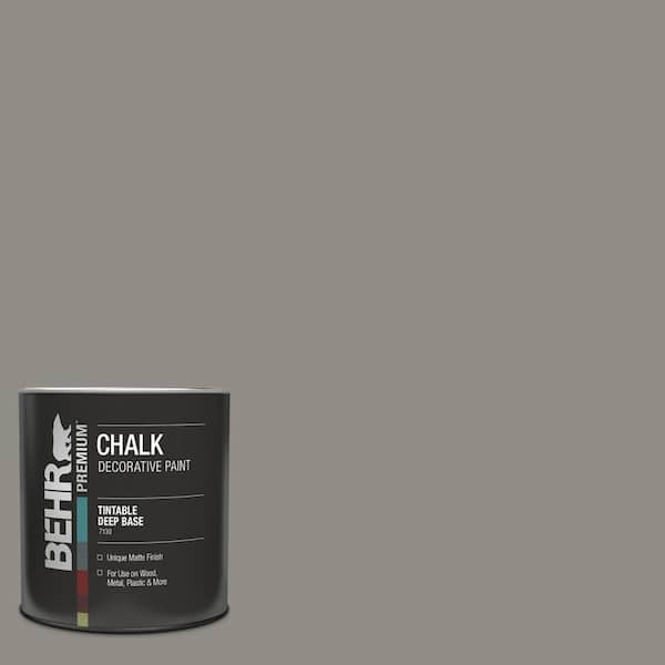 BEHR PREMIUM 1 qt. #BCP08 Tin White Interior Chalk Decorative Paint 710004  - The Home Depot