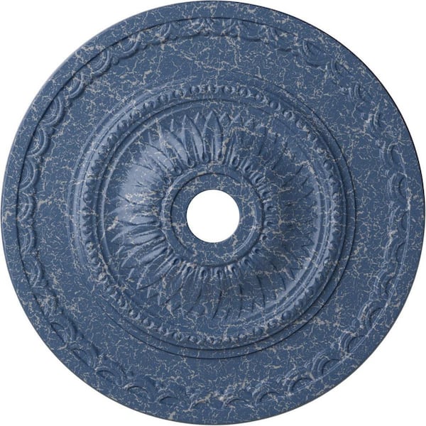 Ekena Millwork 1-5/8 in. x 29-1/2 in. x 29-1/2 in. Polyurethane Sunflower Ceiling Medallion, Americana Crackle