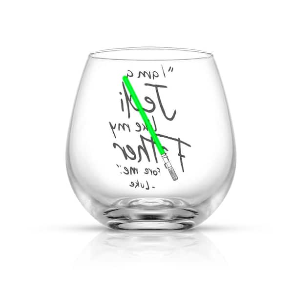 JoyJolt Star Wars New Hope Luke Skywalker Green Lightsaber 10 oz. Short  Drinking Glass (Set of 2) JSW10817 - The Home Depot